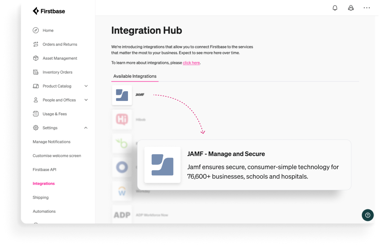 Firstbase and Jamf integration for Mac device management - automate zero-touch workflows